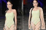 Uorfi Javed leaves netizens divided as she pairs her monokini with a skirt made of rope